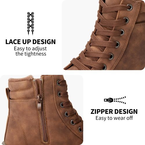 Brown Synthetic Suede Casual Boots – Durable, Comfortable & Classic Style - Image 4