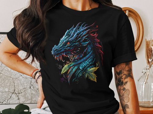 Dragon T-Shirt Fantasy Tshirt Men T Shirt Women Tshirt Gift Graphic Tee Mythical Shirt Design