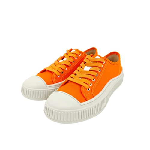 Orange Canvas Casual Sneakers – Durable, Lightweight & Vibrant Style - Image 2