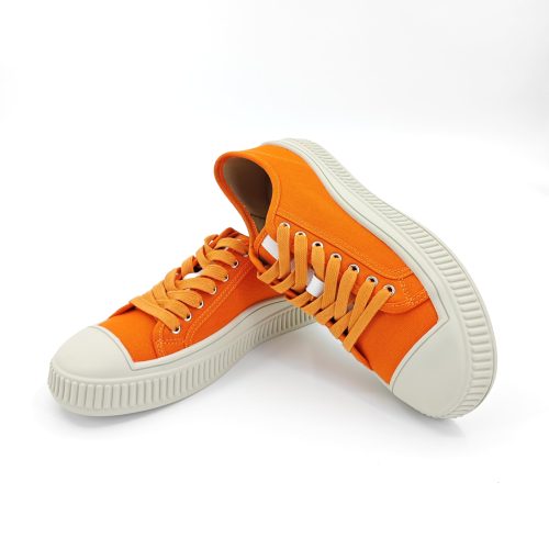 Orange Canvas Casual Sneakers – Durable, Lightweight & Vibrant Style