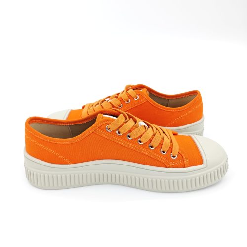 Orange Canvas Casual Sneakers – Durable, Lightweight & Vibrant Style - Image 3