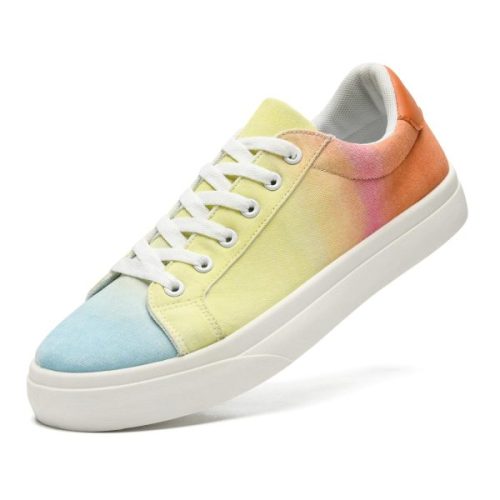Rainbow Canvas Casual Sneakers – Durable, Lightweight & Colorful Design - Image 5