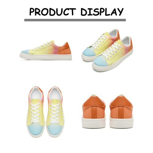 Rainbow Canvas Casual Sneakers – Durable, Lightweight & Colorful Design - Image 3