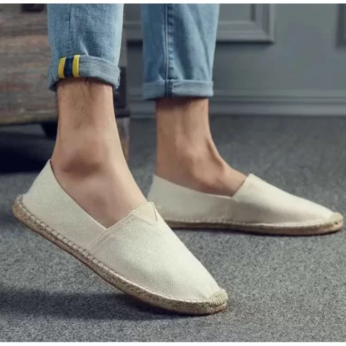 Men’s Slip-On Canvas Espadrilles – Breathable Lightweight Loafers, Casual Summer Shoes - Image 2